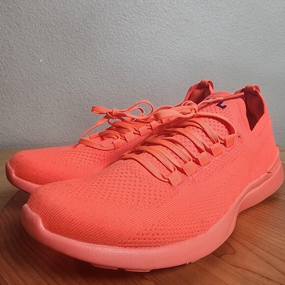 APL Techloom Breeze Shoes Mens Size 10 Orange Knit Running Sneakers Athletic main image 7